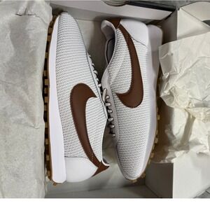 NIB Nike LD-1000 SE White Fauna Brown Gum Waffle Sneakers Mens 8/Womens 9.5 Y2K